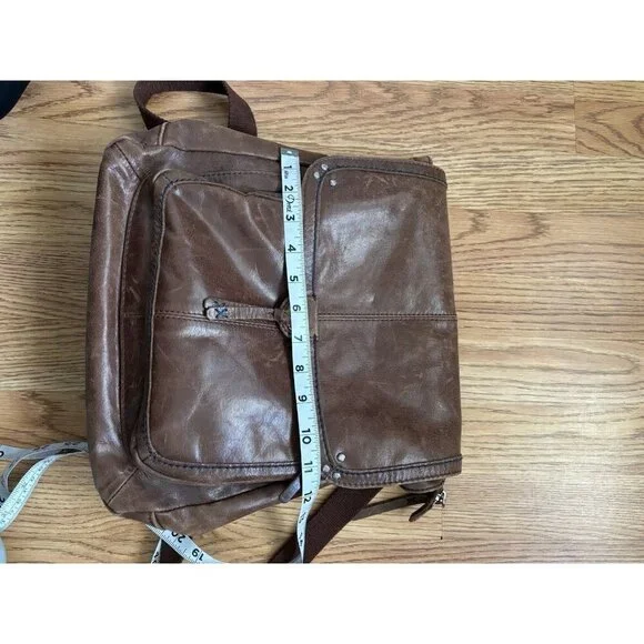 THE SAK Convertible VENTURA GENUINE LEATHER Backpack Crossbody Brown Distressed - Picture 12 of 13